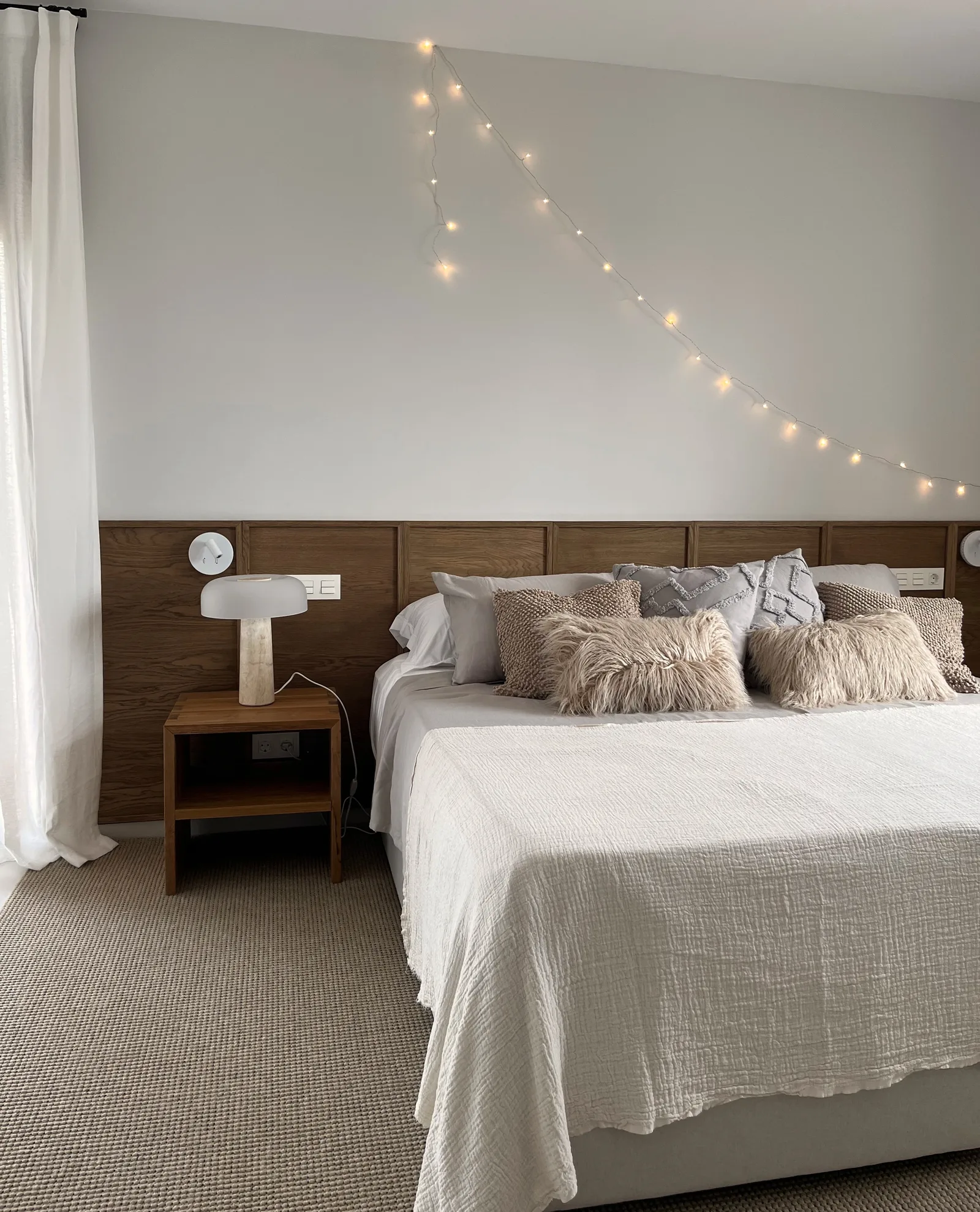 Oak Veneer Headboard