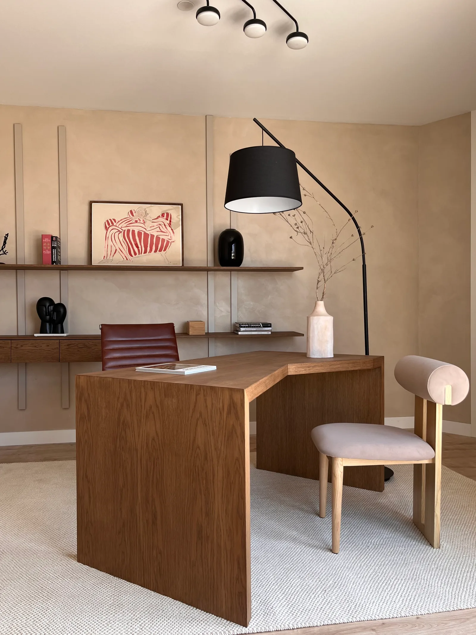 Designer Desk in Oak Veneer