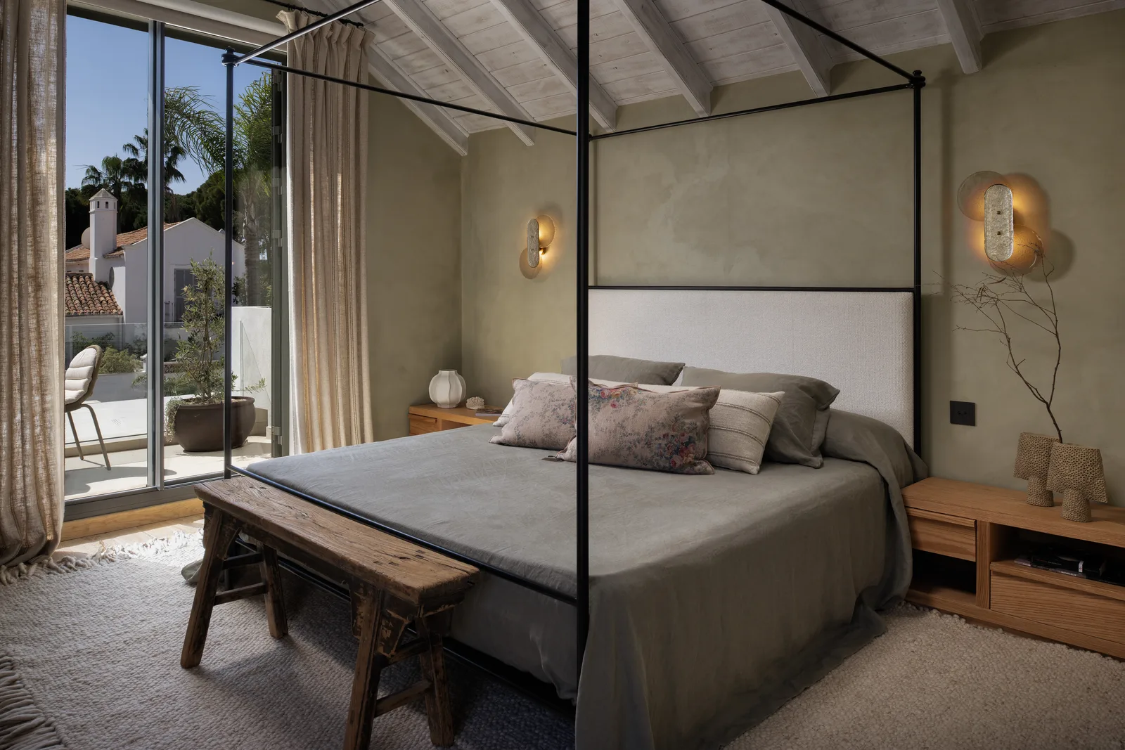 Solid Wrought-Iron Bed
