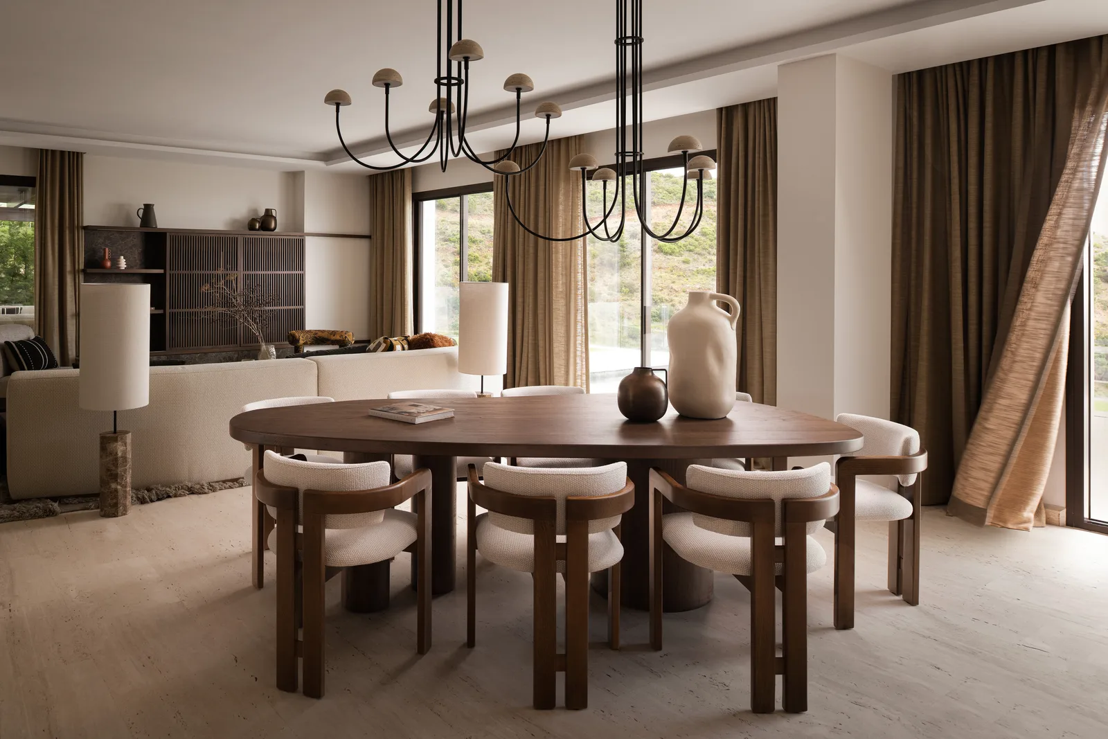 Solid Ash Wood Dining Table