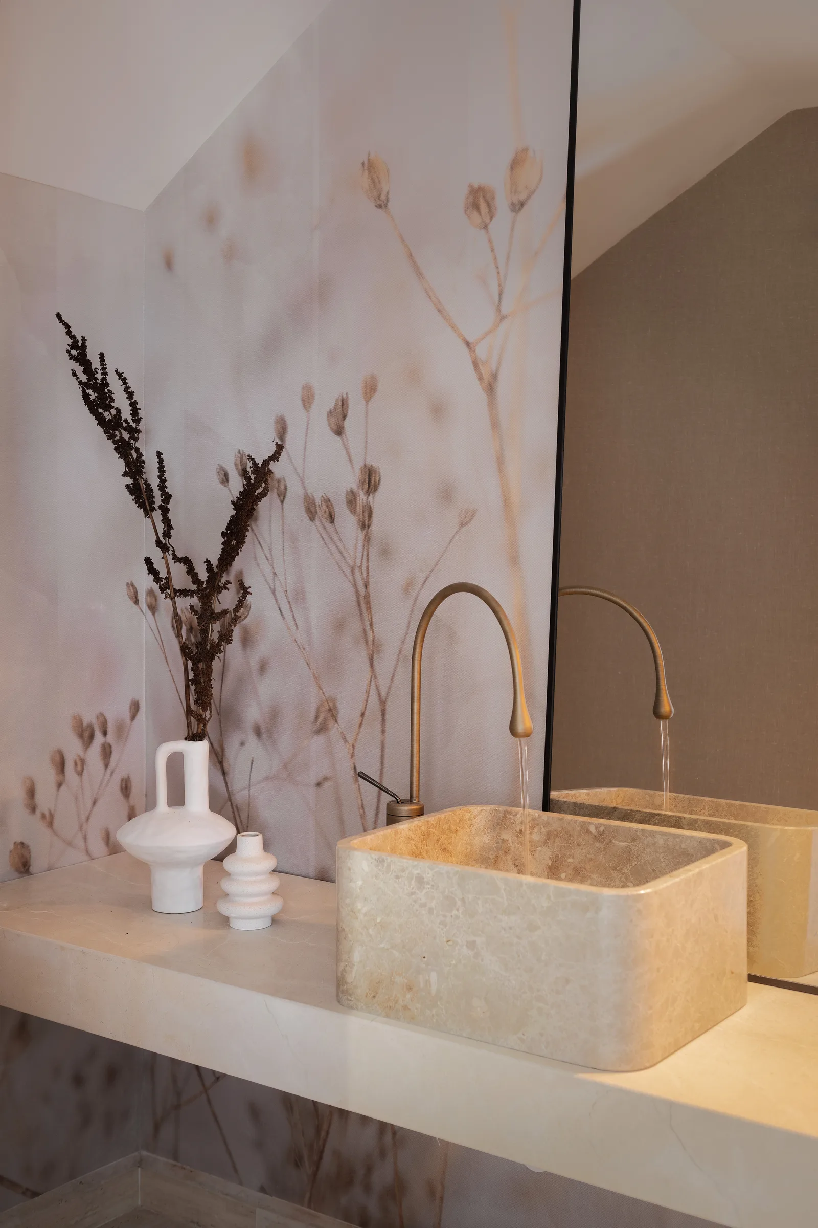 Emperador Marble Washbasin